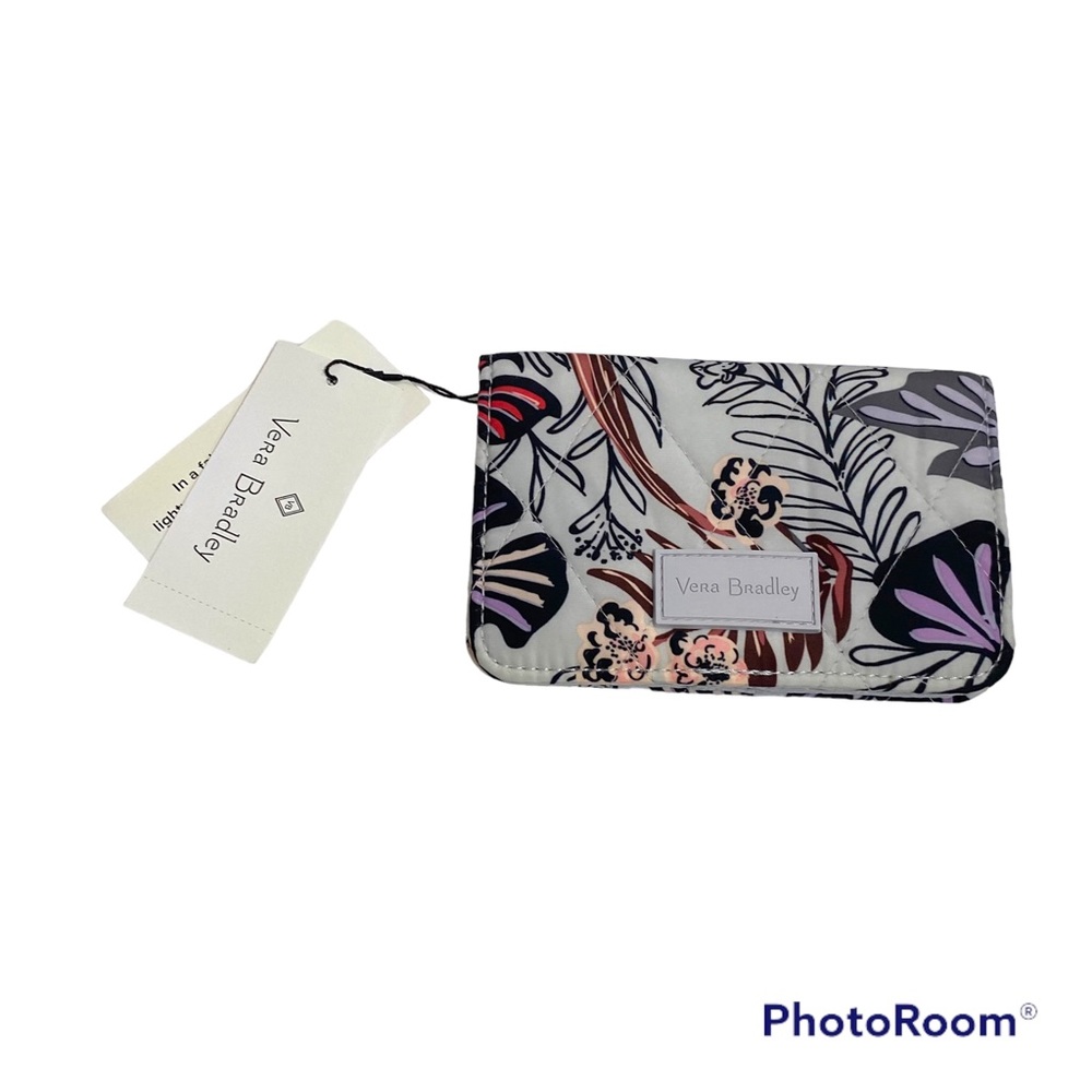 NWT Vera Bradley Ultralight RFID Small bifold wallet Sun washed tropical wallet - Picture 1 of 9